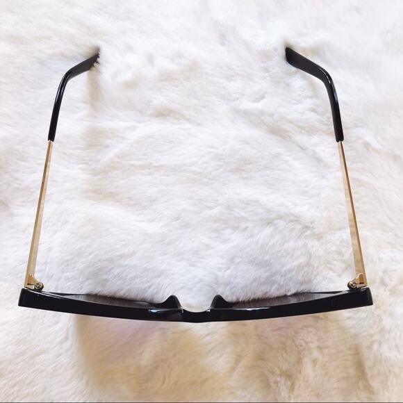 Hannah Black Oversized Cat Eye Sunglasses - Picture 8 of 11